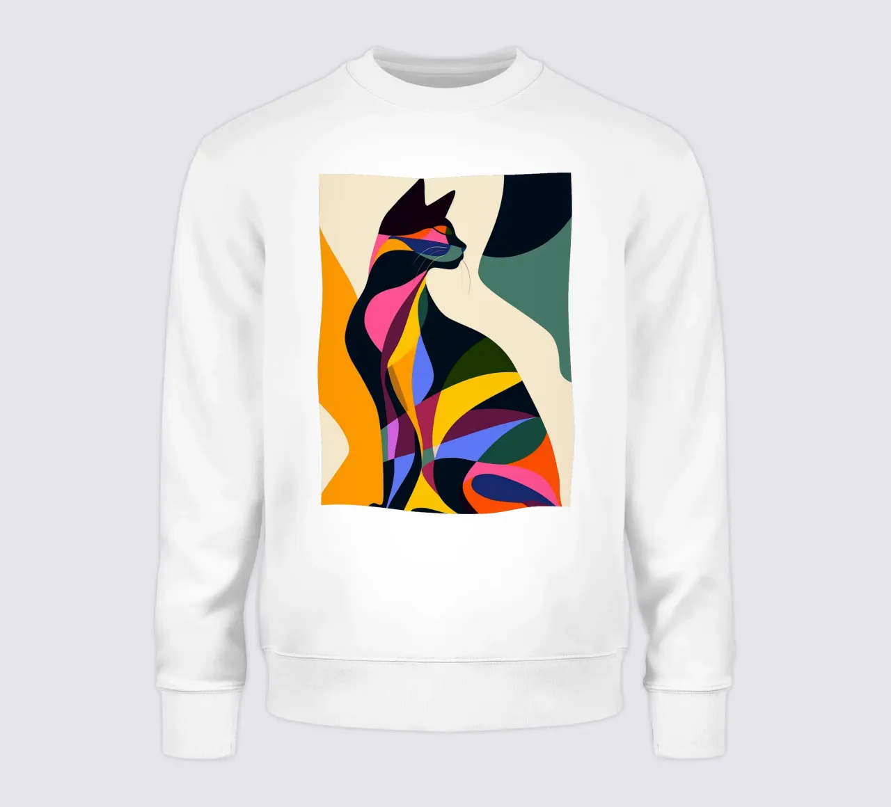 Gatto in tela a contrasto felpa da ShopByHaru