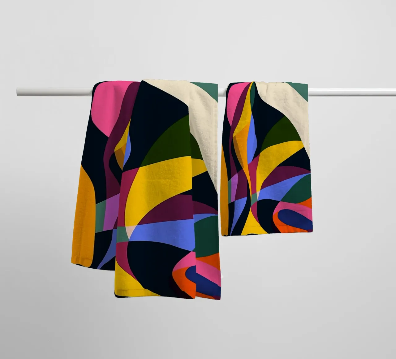 Cat Canvas Contrast towel by ShopByHaru