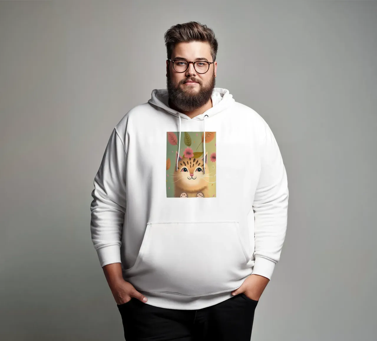 rifiuto del gatto felpa con cappuccio da ShopByHaru