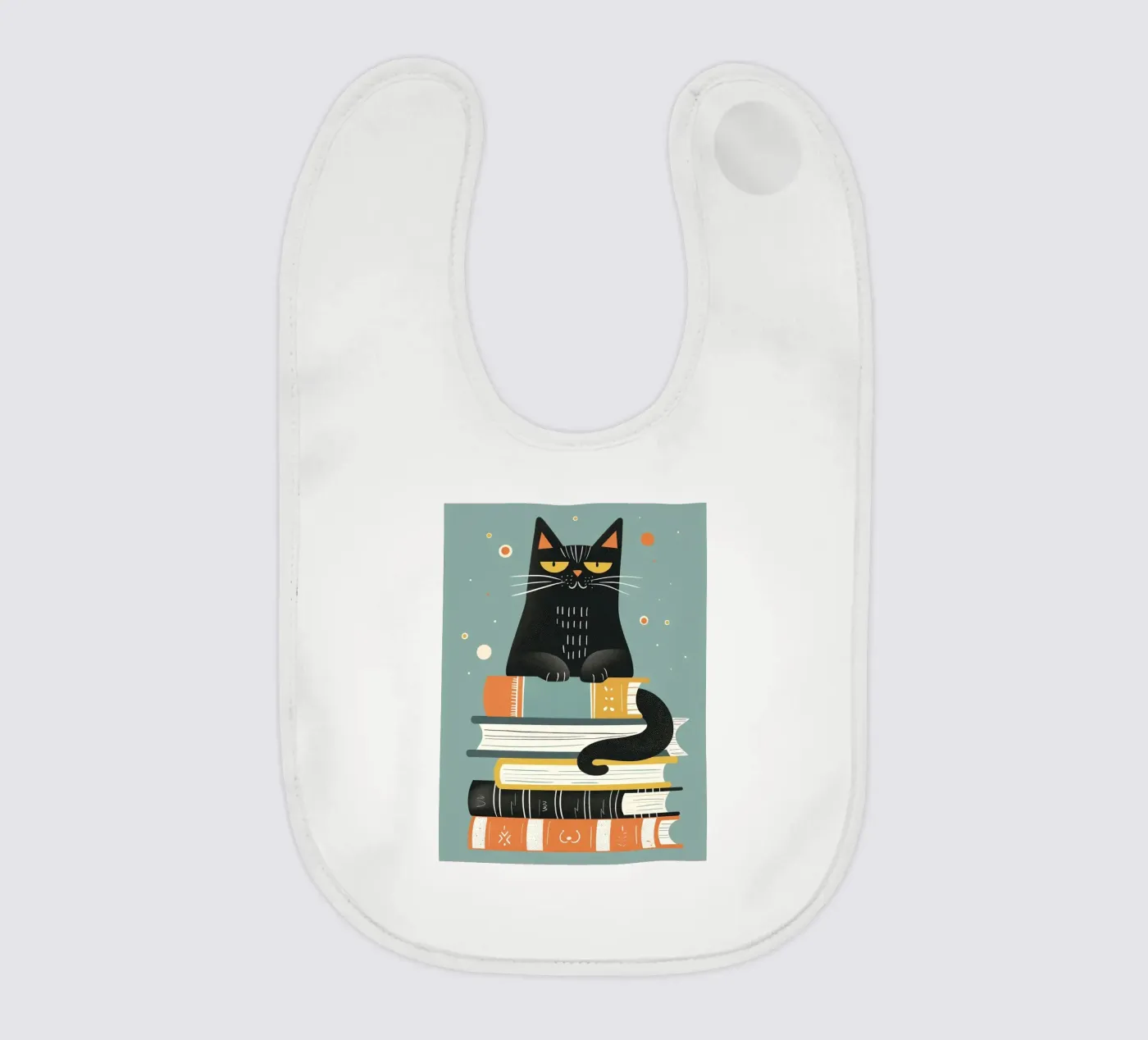 Cat with Books bavaglino da ShopByHaru