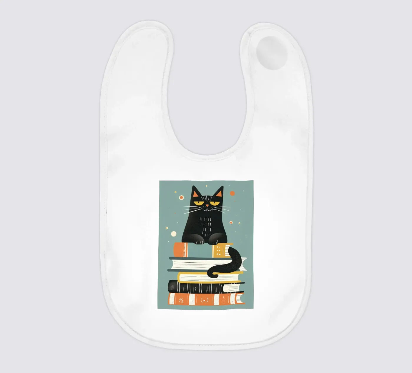Cat with Books bavaglino da ShopByHaru