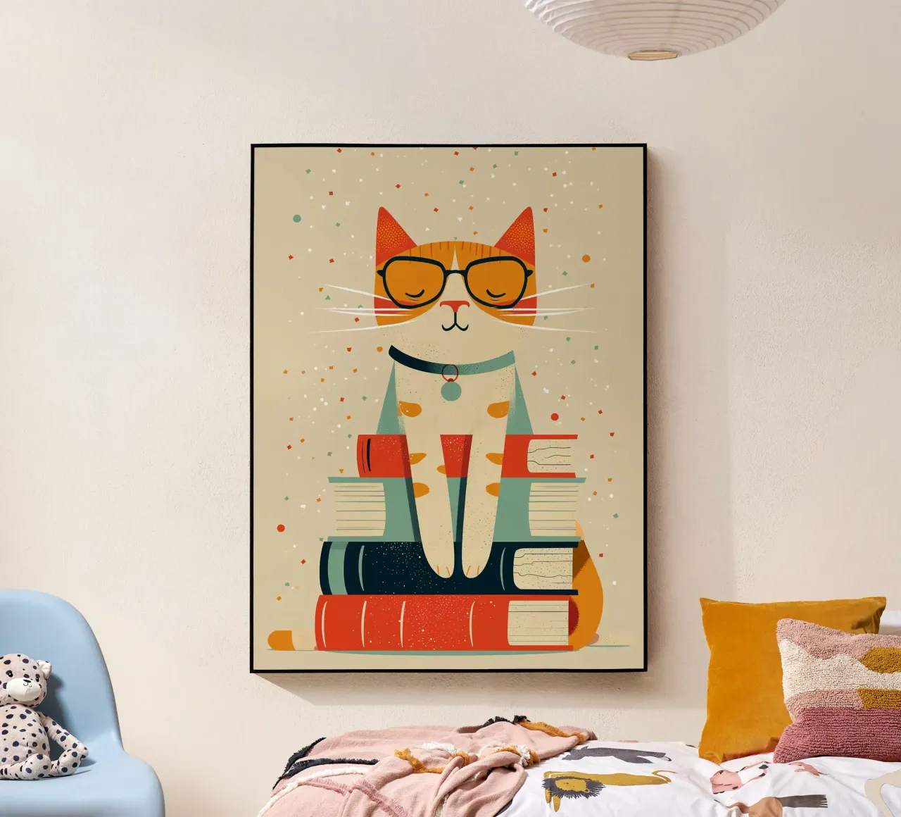 Gatto con libri plexiglass da ShopByHaru