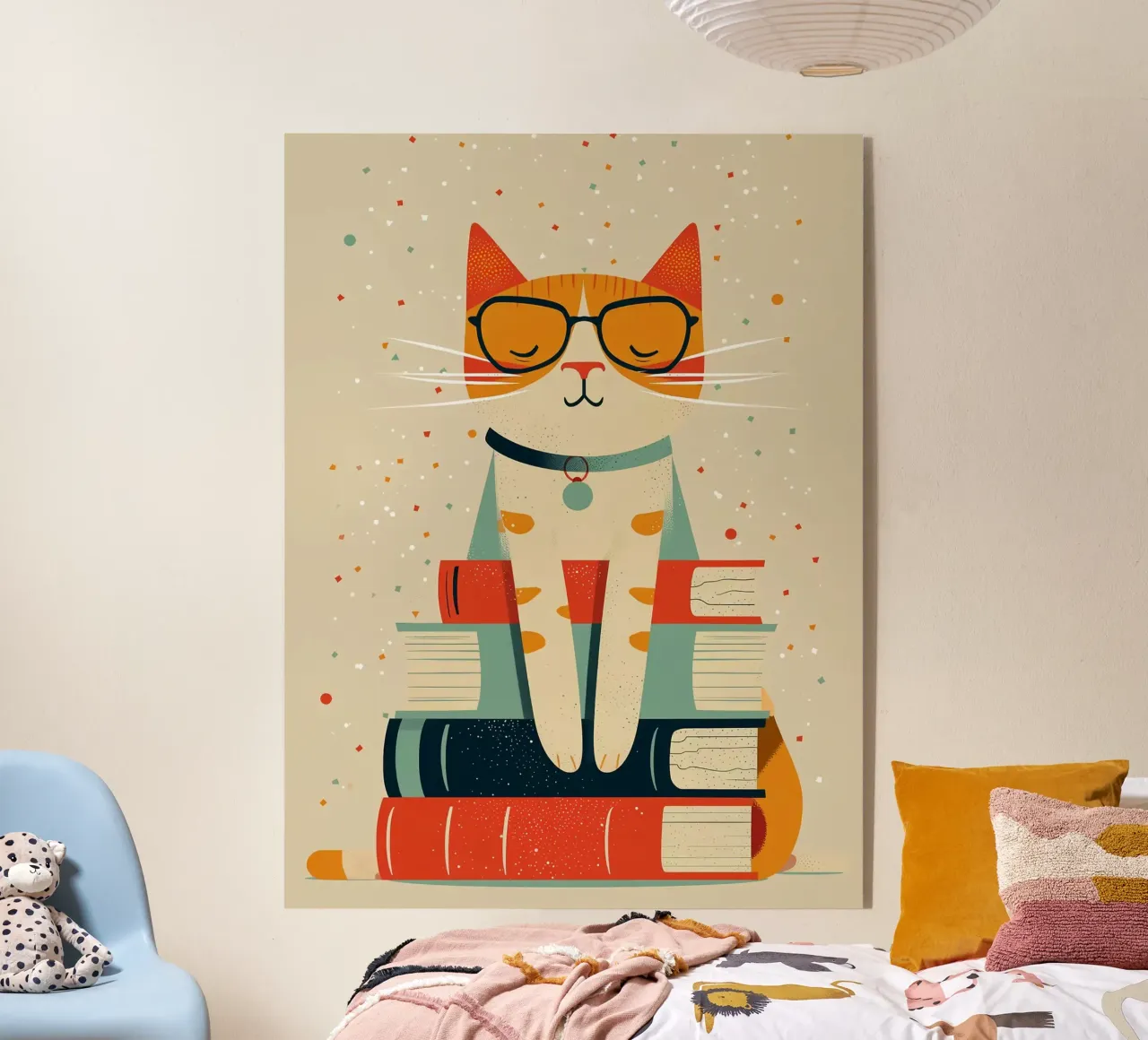 Gatto con libri plexiglass da ShopByHaru