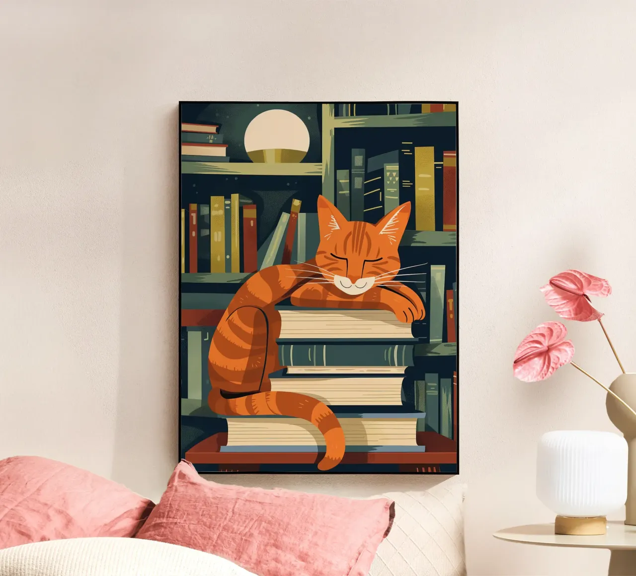 Gatto con libri plexiglass da ShopByHaru