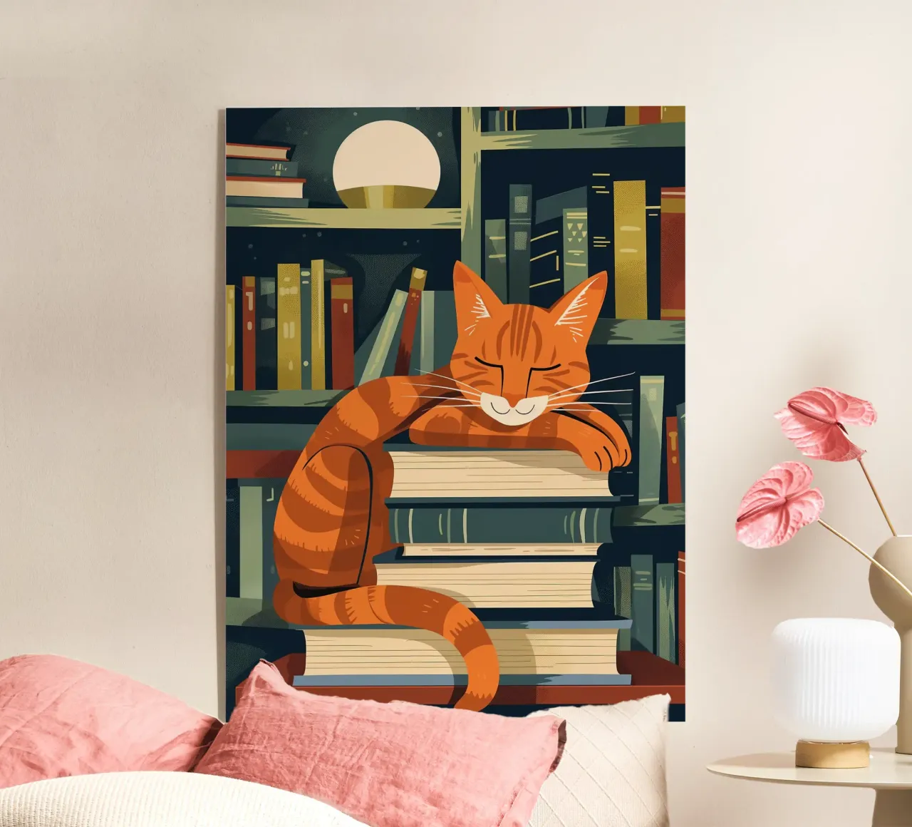Gatto con libri plexiglass da ShopByHaru