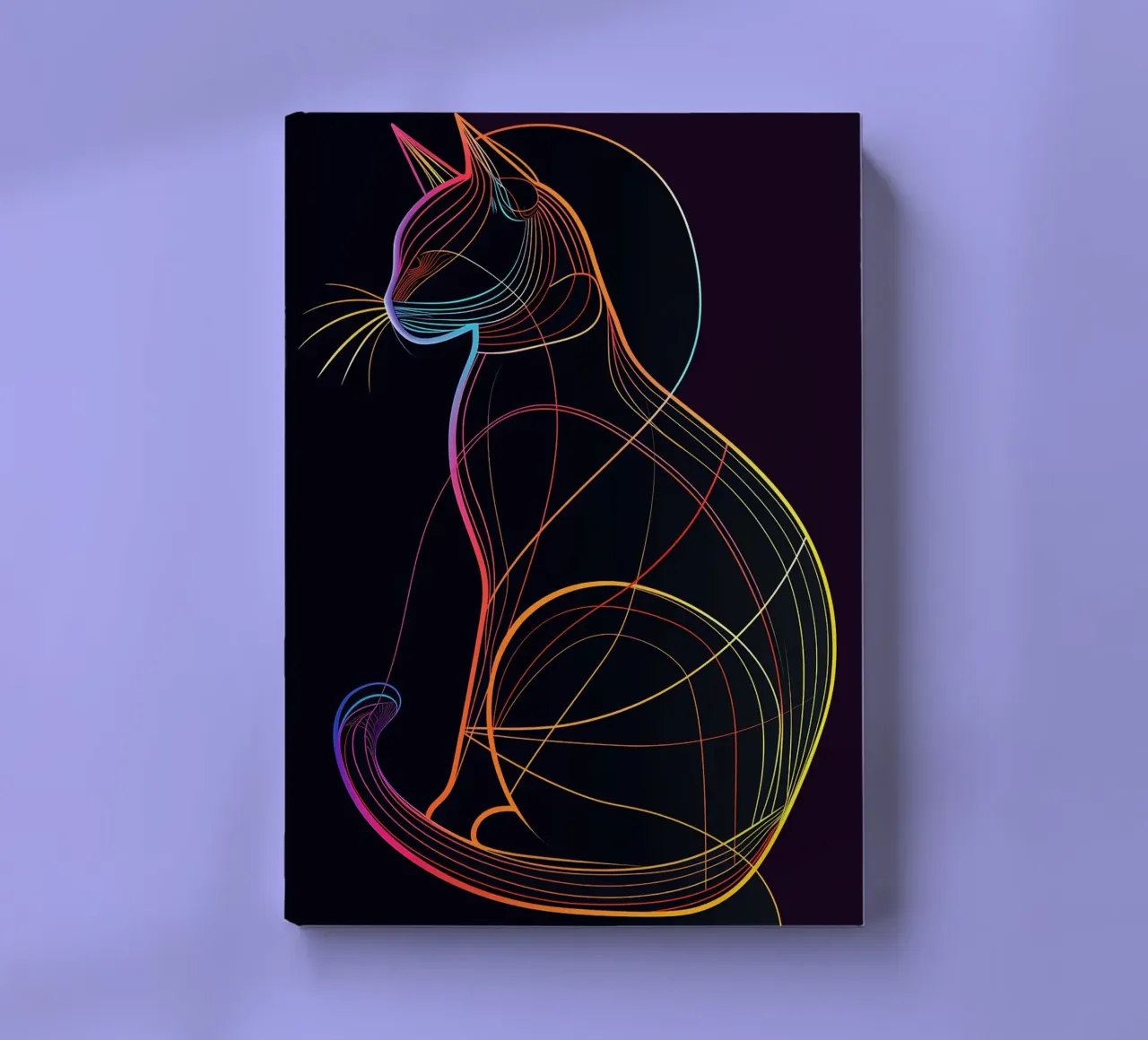 Gatto colorato in linea diario da ShopByHaru