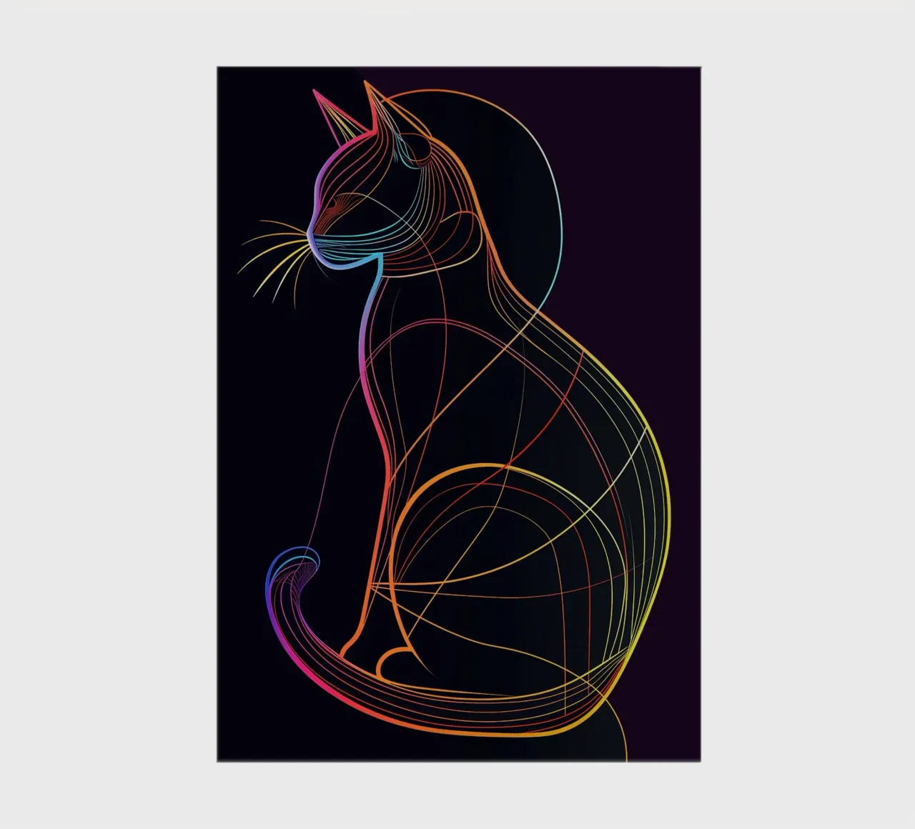 Gatto colorato in linea diario da ShopByHaru