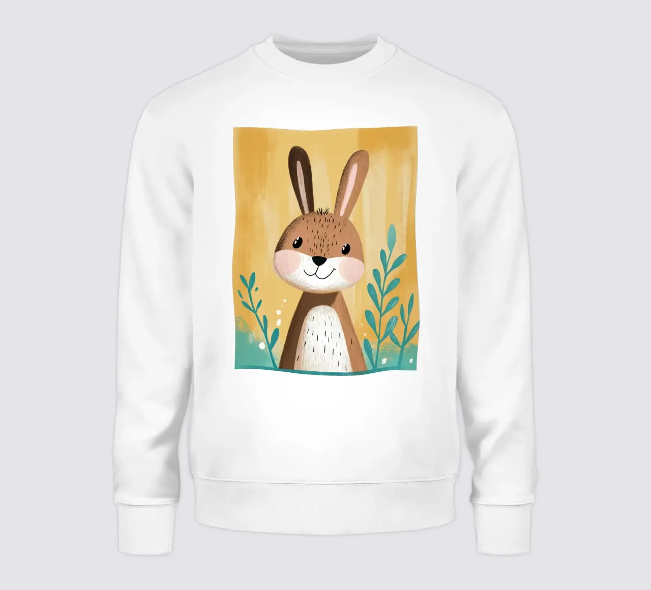 Illustrazione di un coniglietto carino felpa da ShopByHaru