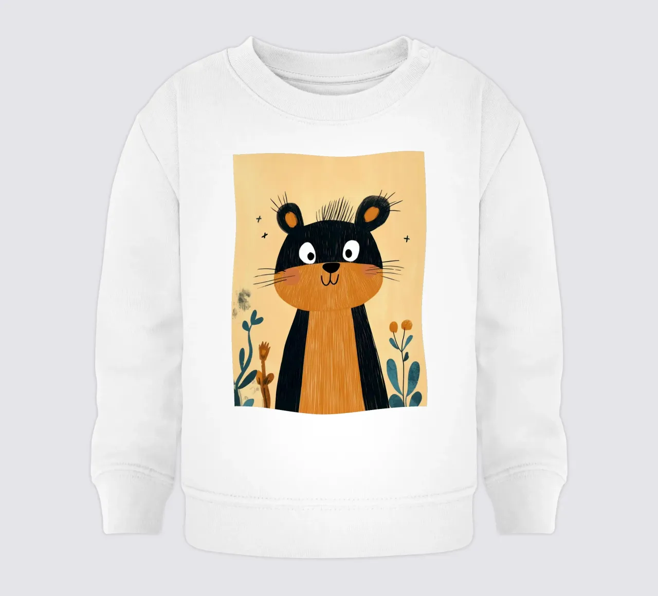 Simpática ardilla de dibujos animados sudadera de bebé de ShopByHaru