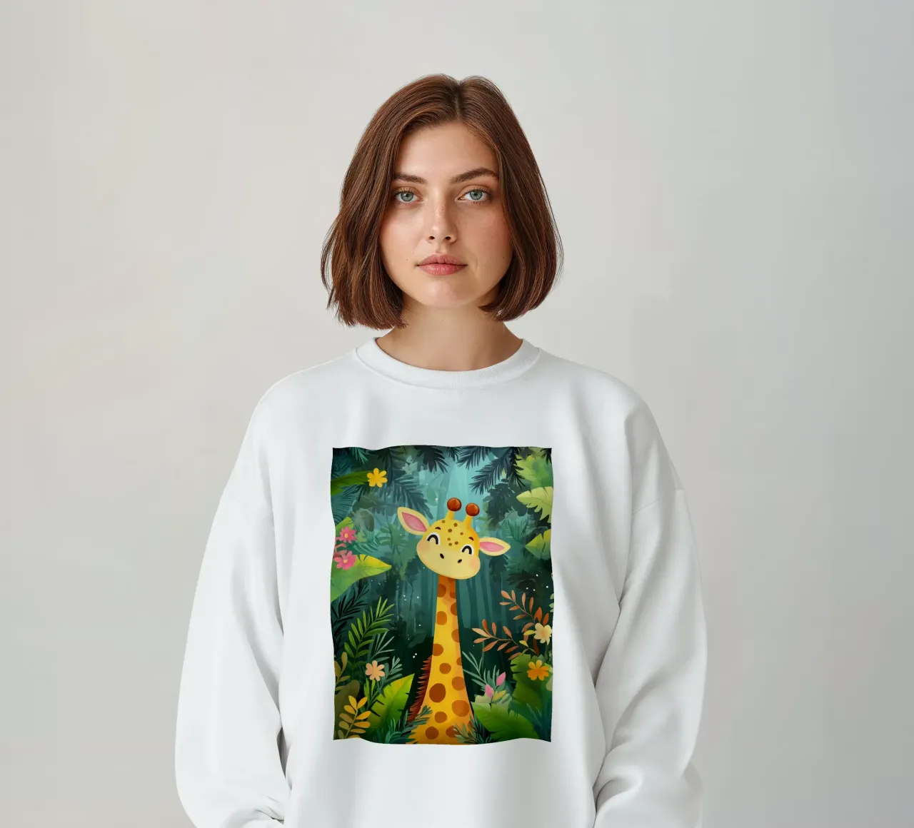 Giraffa carina nella giungla felpa da ShopByHaru