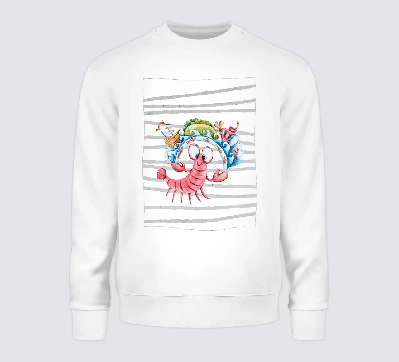 Oceano da colorare per bambini felpa da ShopByHaru