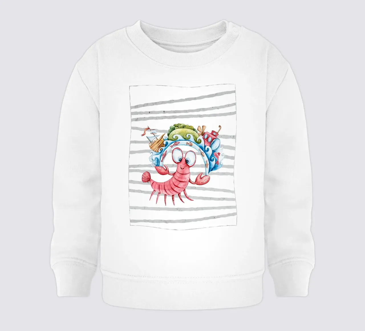 Oceano da colorare per bambini felpa neonato da ShopByHaru