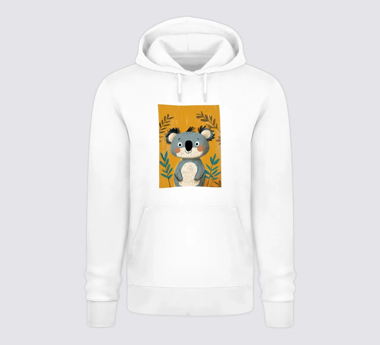 Illustrazione di un simpatico Koala felpa con cappuccio da ShopByHaru