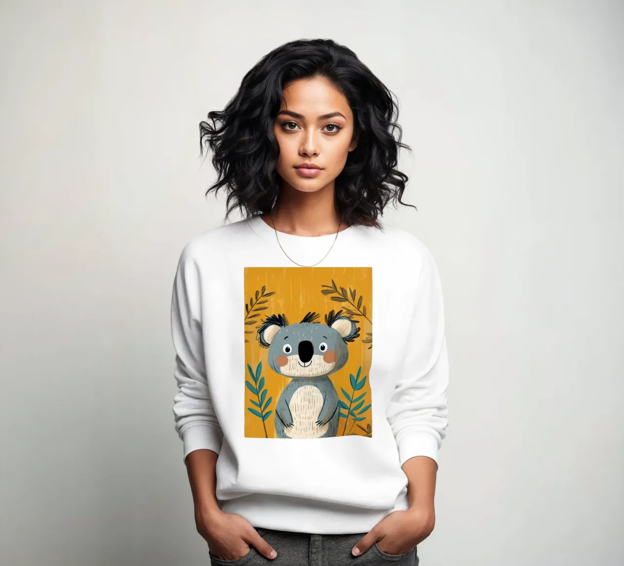 Illustrazione di un simpatico Koala felpa da ShopByHaru