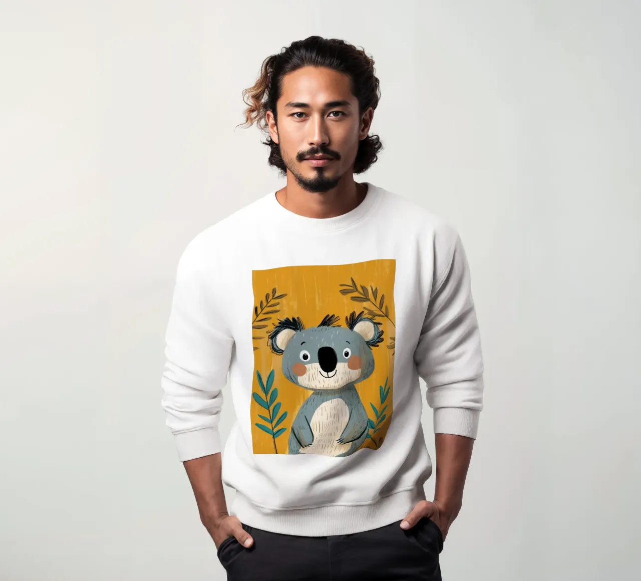 Illustrazione di un simpatico Koala felpa da ShopByHaru