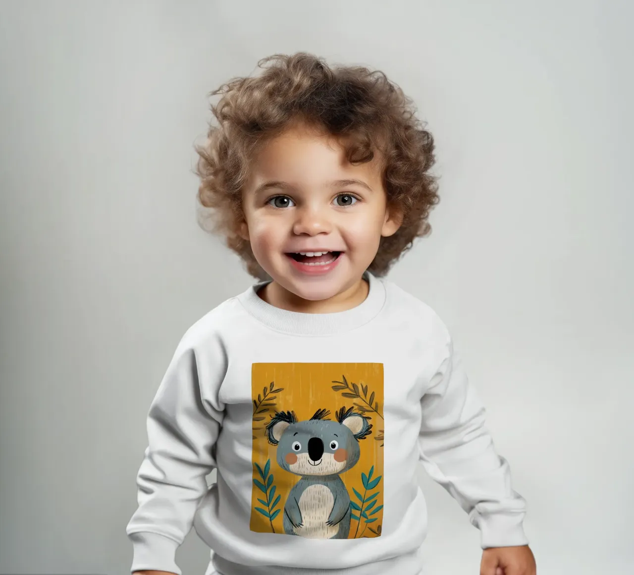 Illustrazione di un simpatico Koala felpa neonato da ShopByHaru
