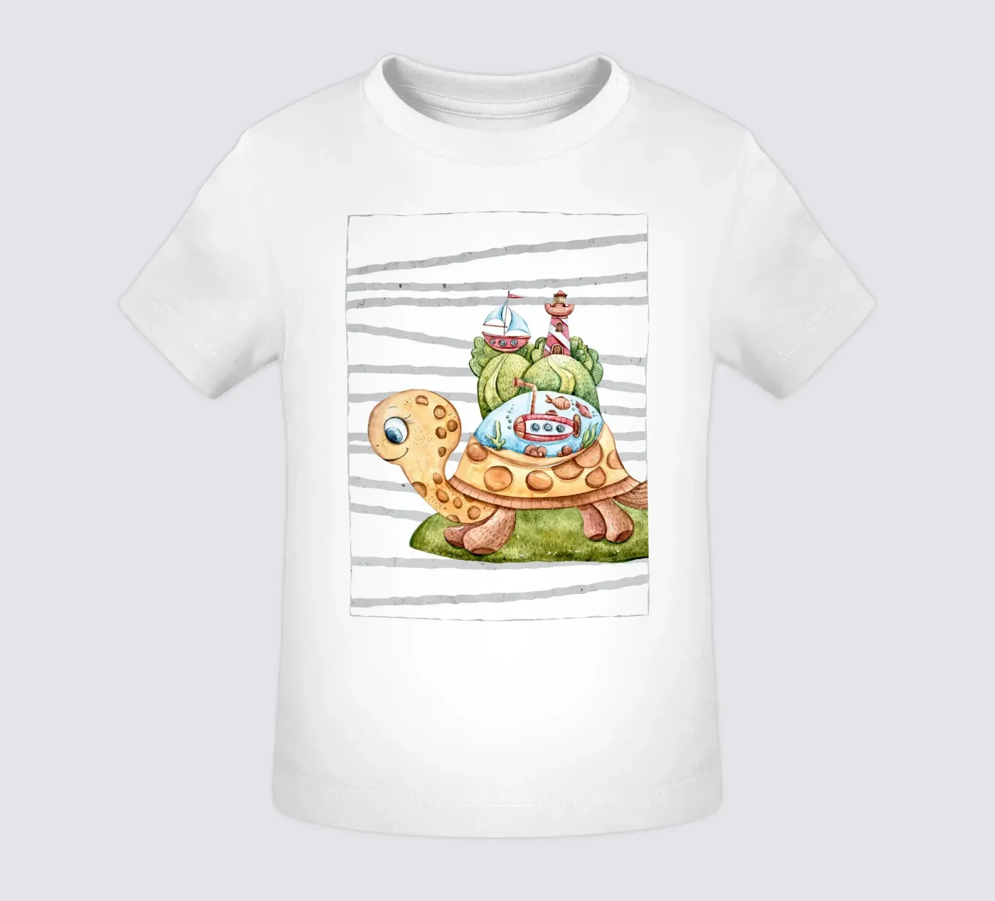 Tartaruga carina da parete per bambini maglietta neonato da ShopByHaru