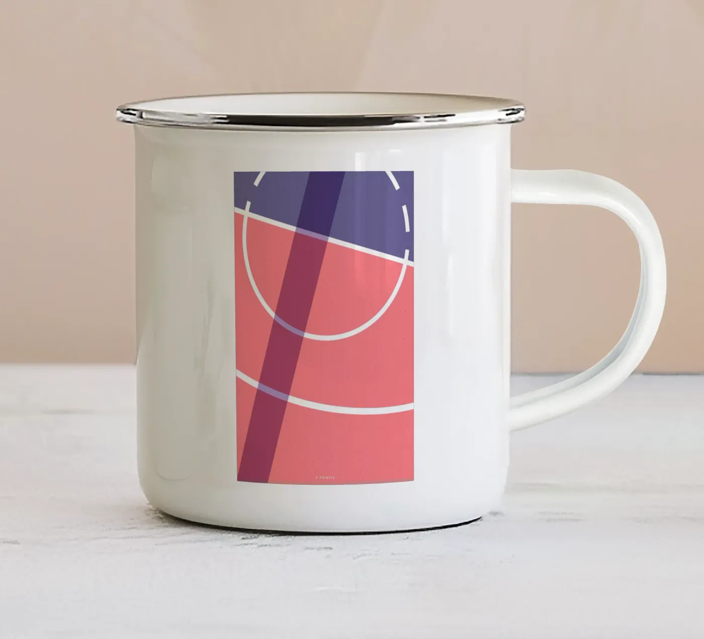 3 Pointer mug en émail de OOP