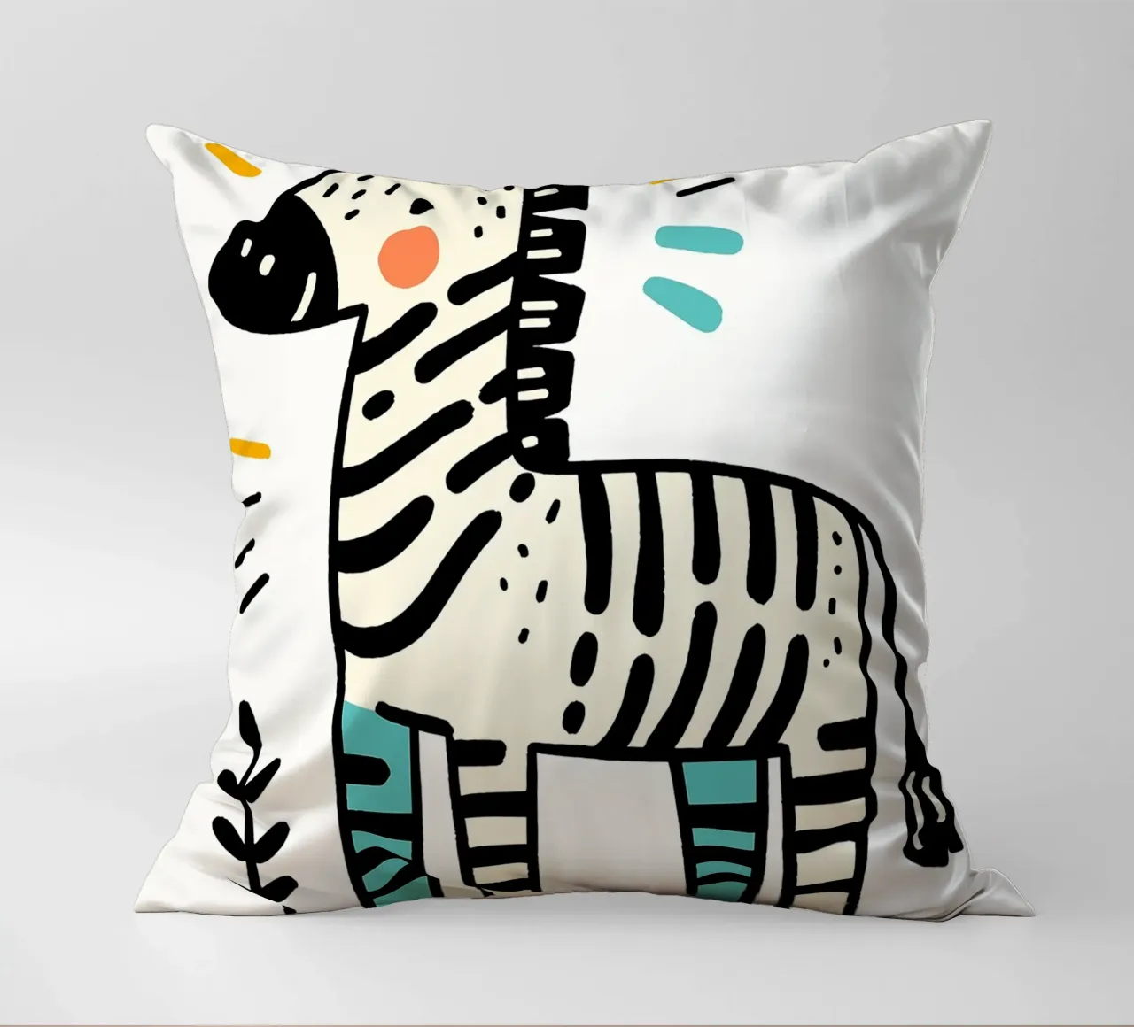 Illustrazione di una simpatica zebra cuscino da ShopByHaru