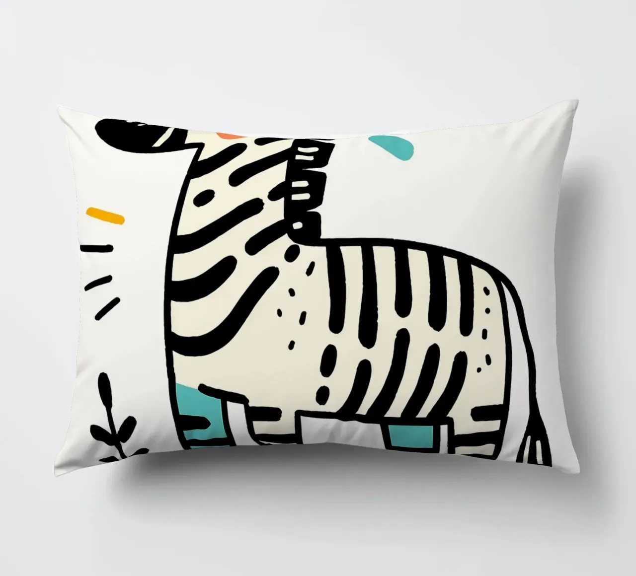 Illustrazione di una simpatica zebra cuscino da ShopByHaru