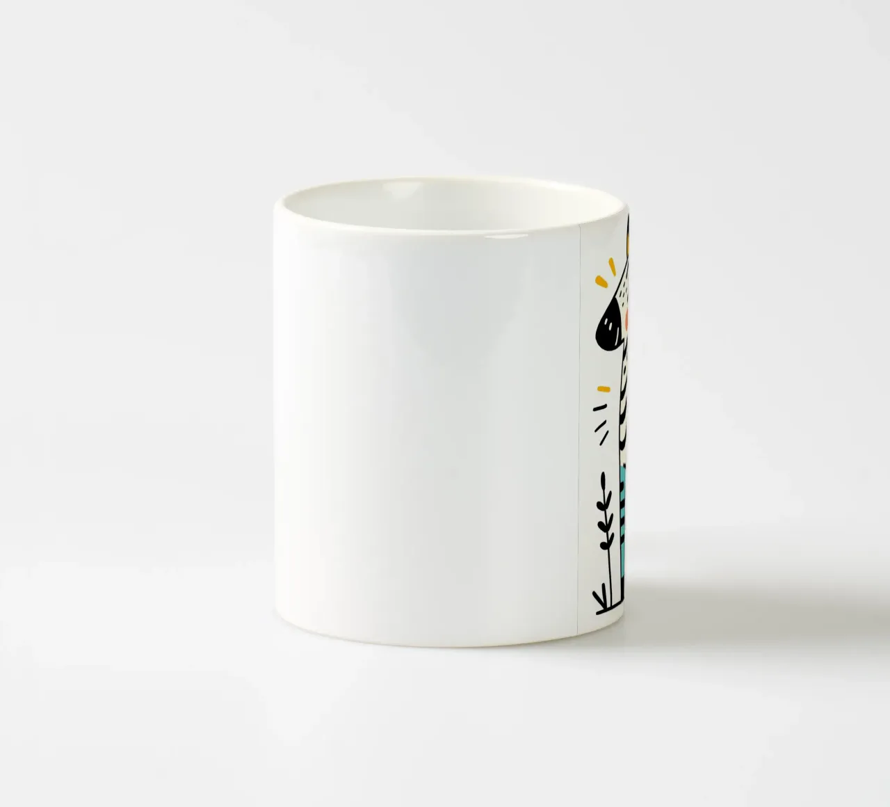 Illustrazione di una simpatica zebra tazza in ceramica da ShopByHaru