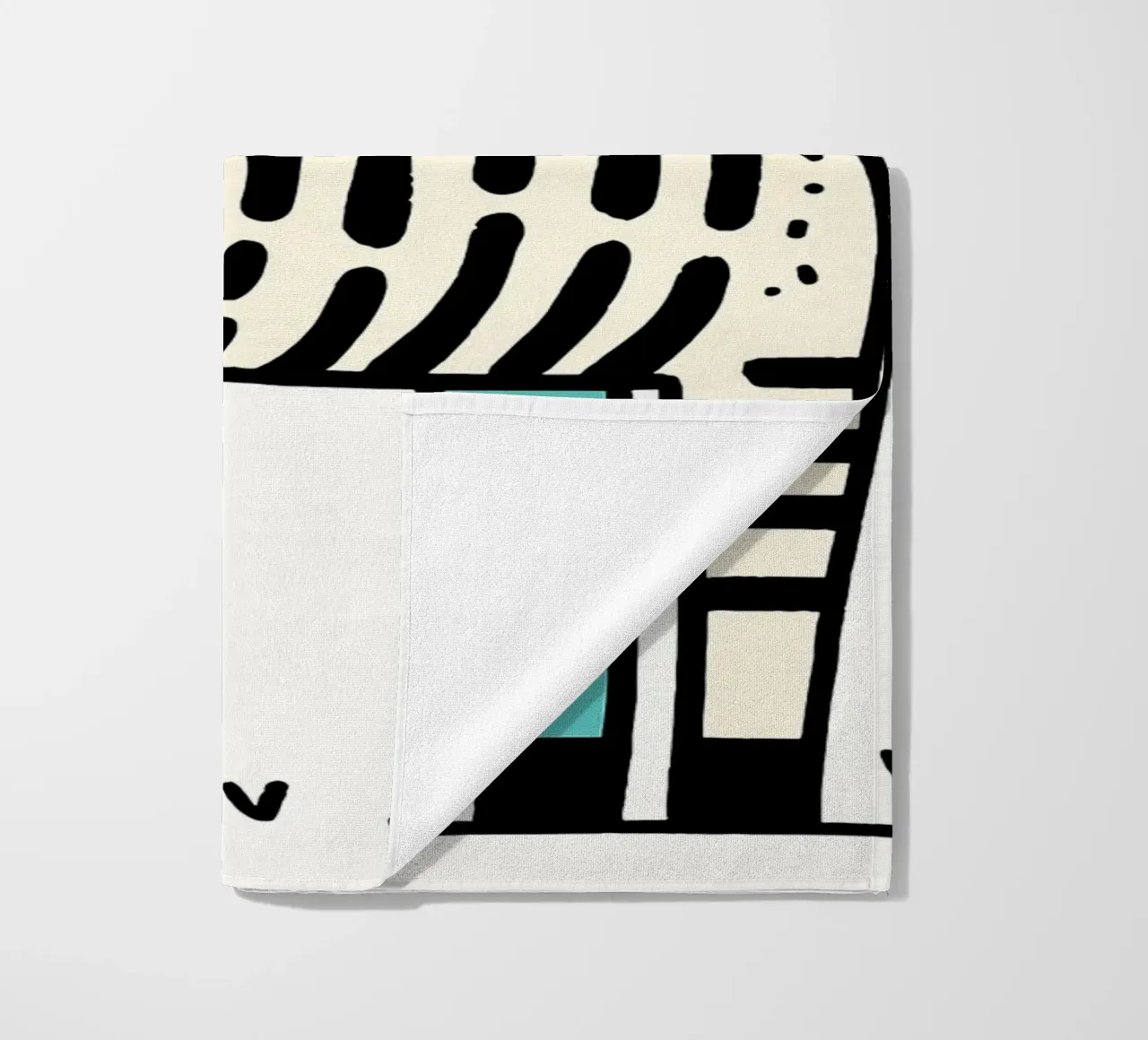 Illustrazione di una simpatica zebra telo mare da ShopByHaru