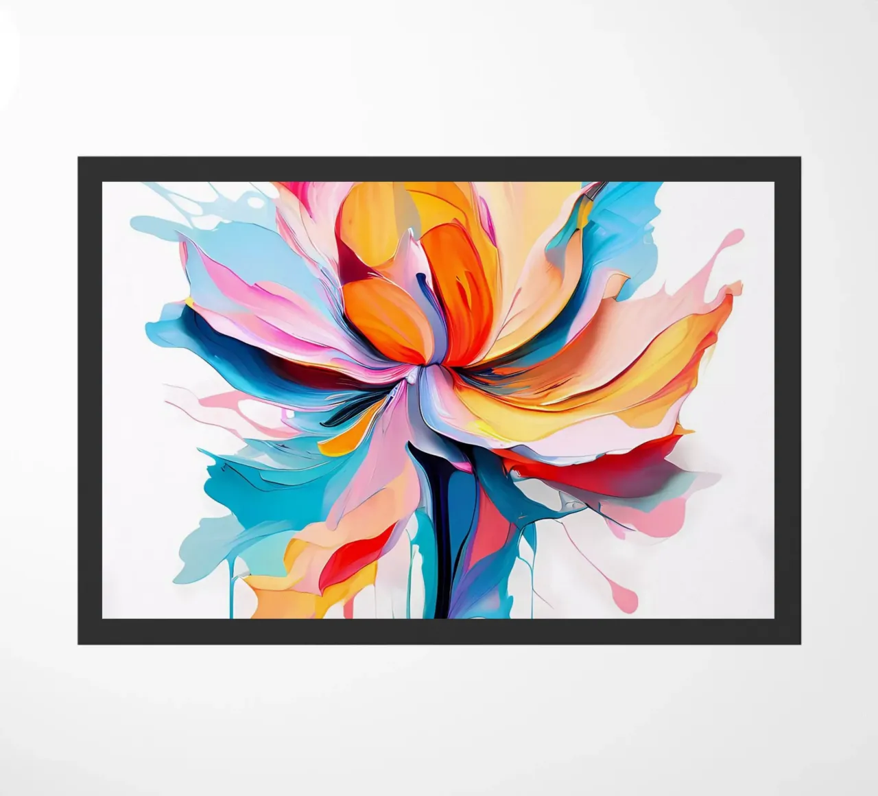 Abstracte Bloemen Symfonie deurmat van Artistic-shop