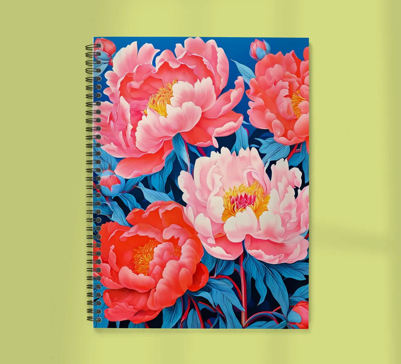 Paradis des pivoines carnet à spirale de Artistic-shop