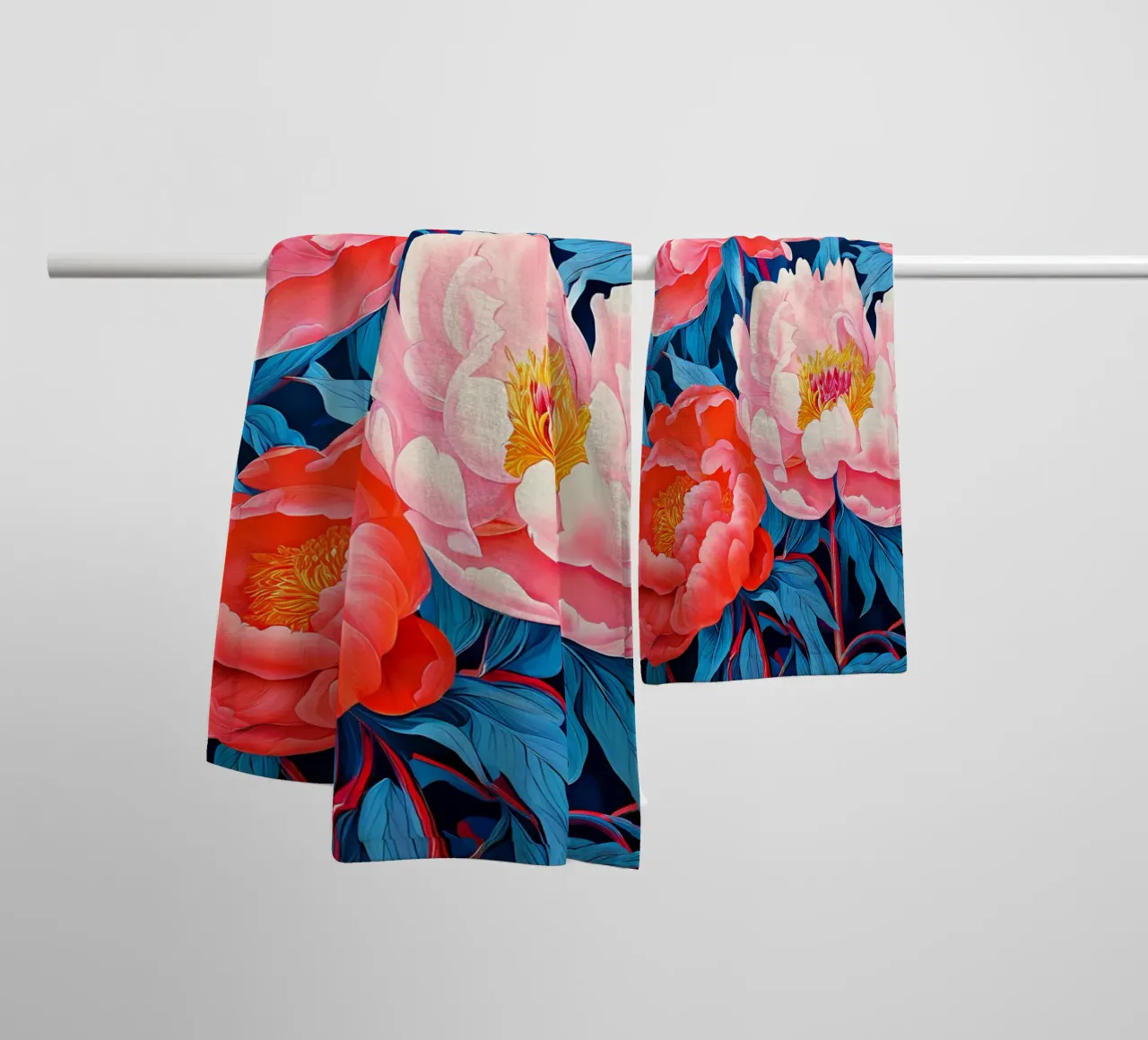 Paradiso delle Peonie asciugamano da bagno da Artistic-shop