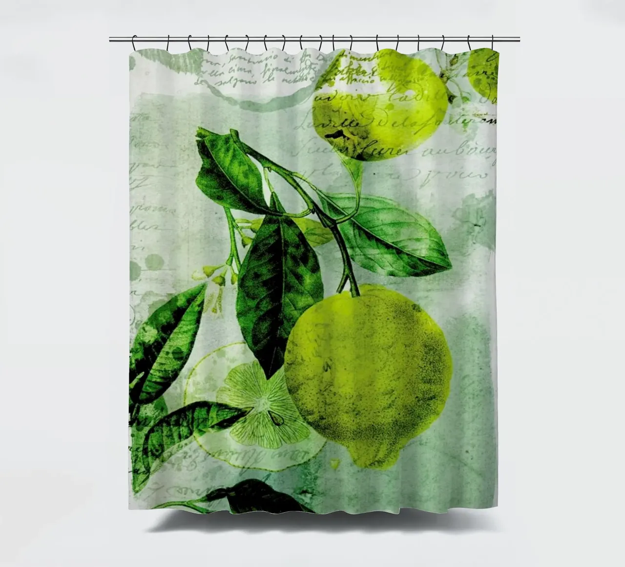 Botanic 1 shower curtain by Mr Cup