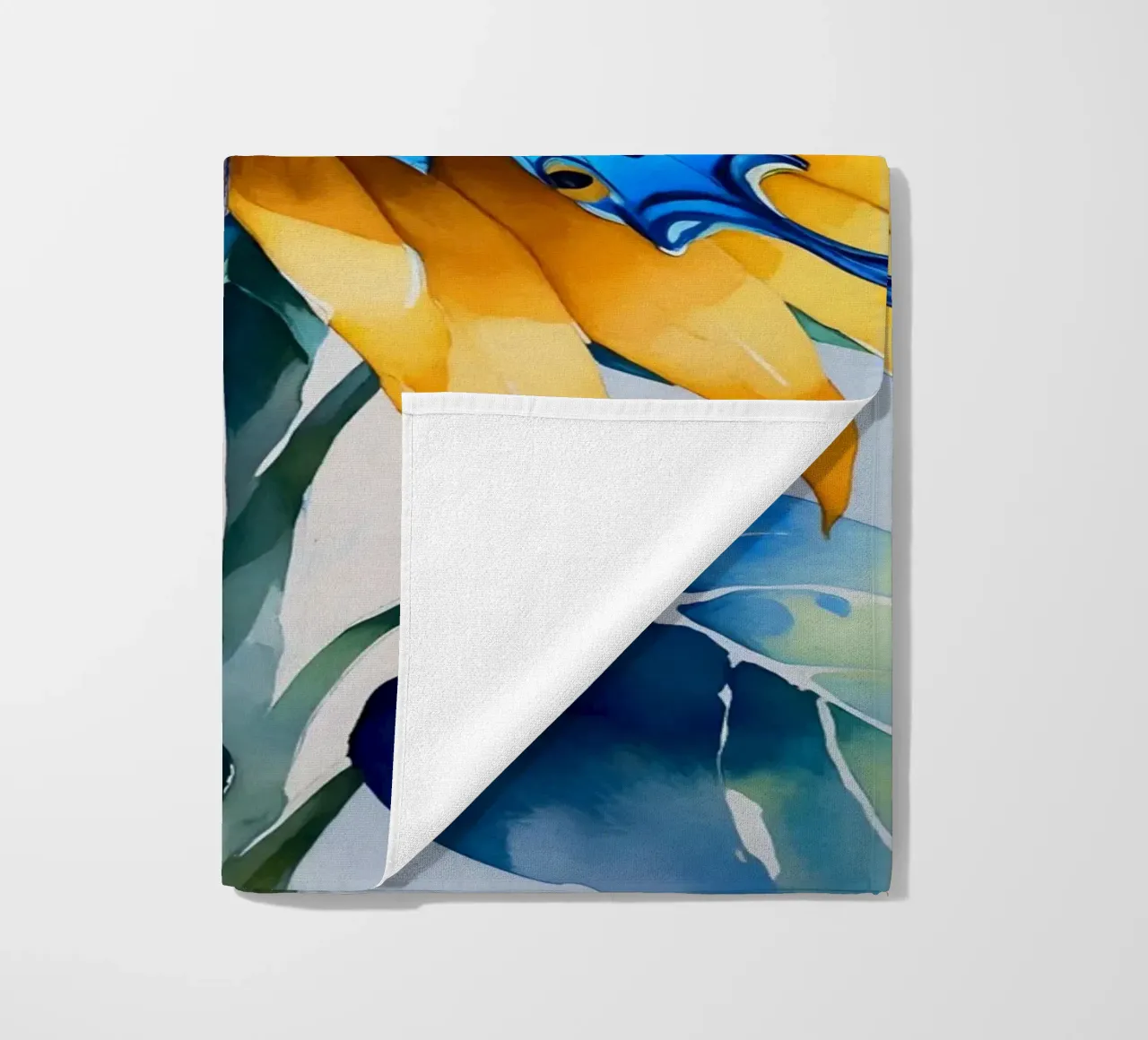 Pittura digitale di farfalla e girasole telo mare da Bloom And Brush