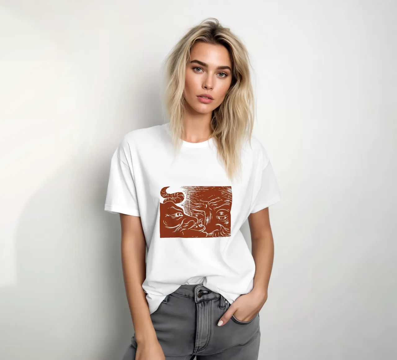 Il vecchio Satana prova Giobbe in abbondanza t-shirt da Doa Project