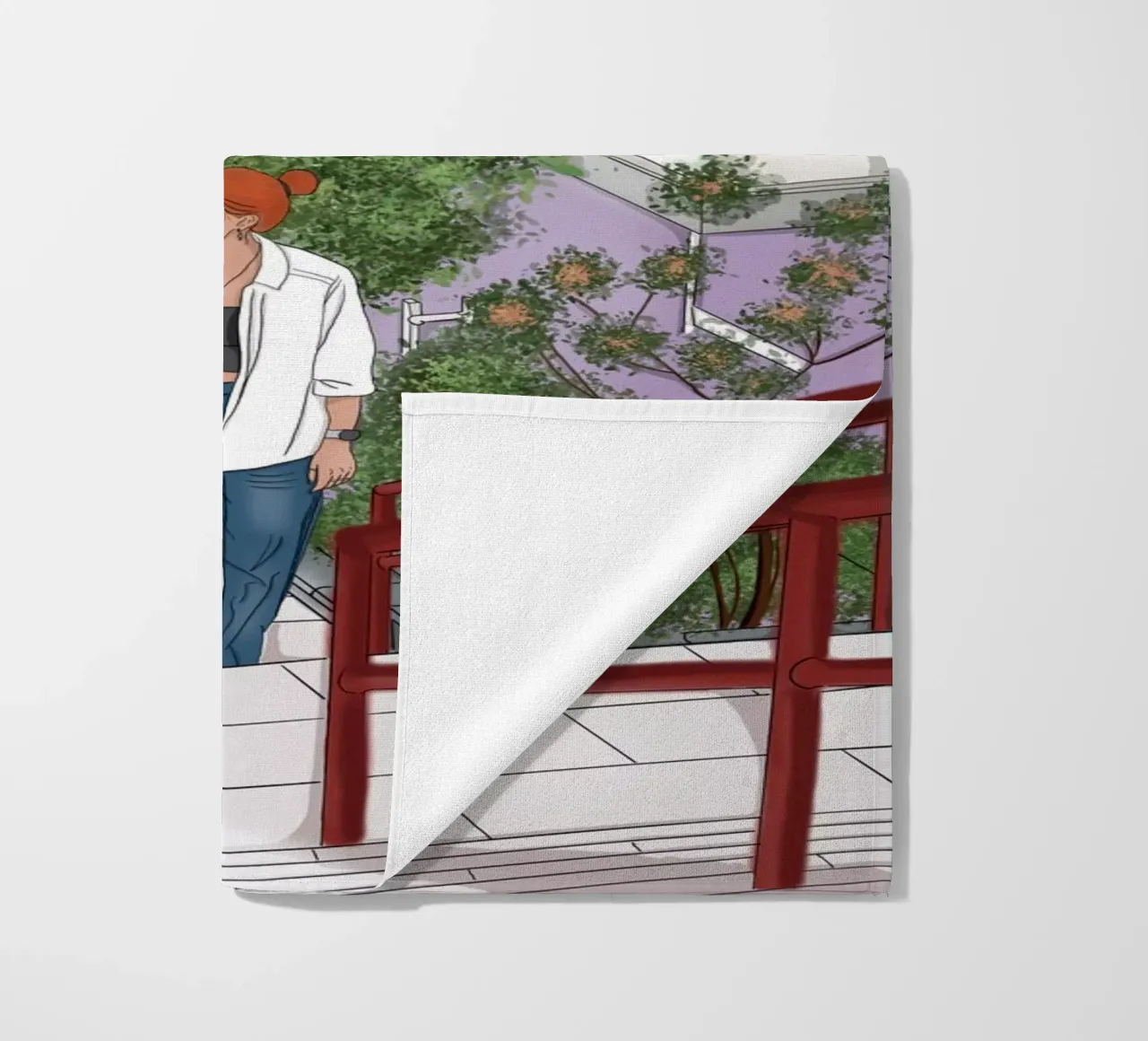 Your Name strandhanddoek van beanieontheroad