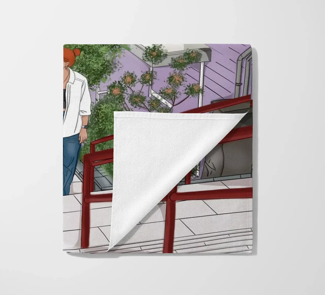 Your Name strandhanddoek van beanieontheroad