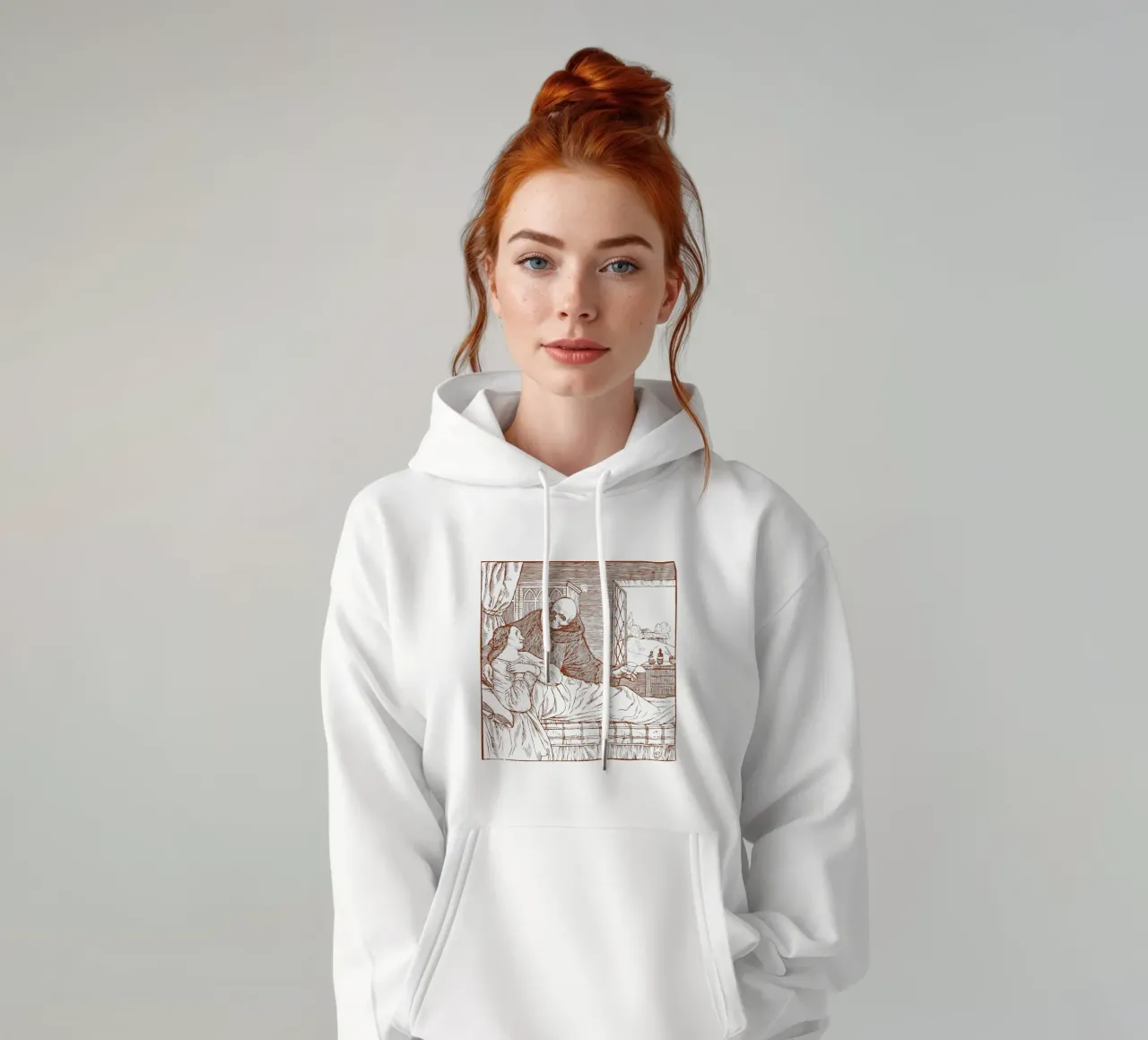 La morte e la donna felpa con cappuccio da Doa Project