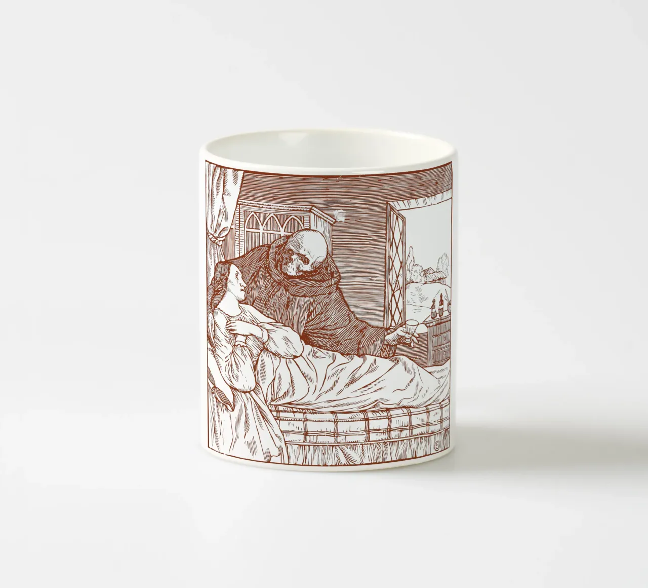 La morte e la donna tazza in ceramica da Doa Project
