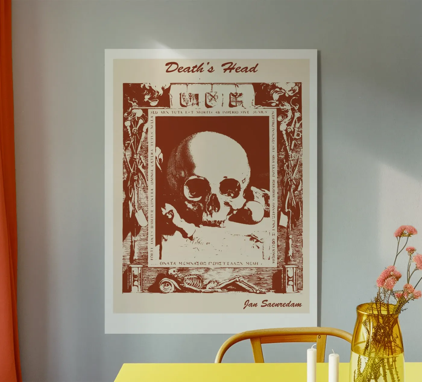 La testa della morte plexiglass da Doa Project