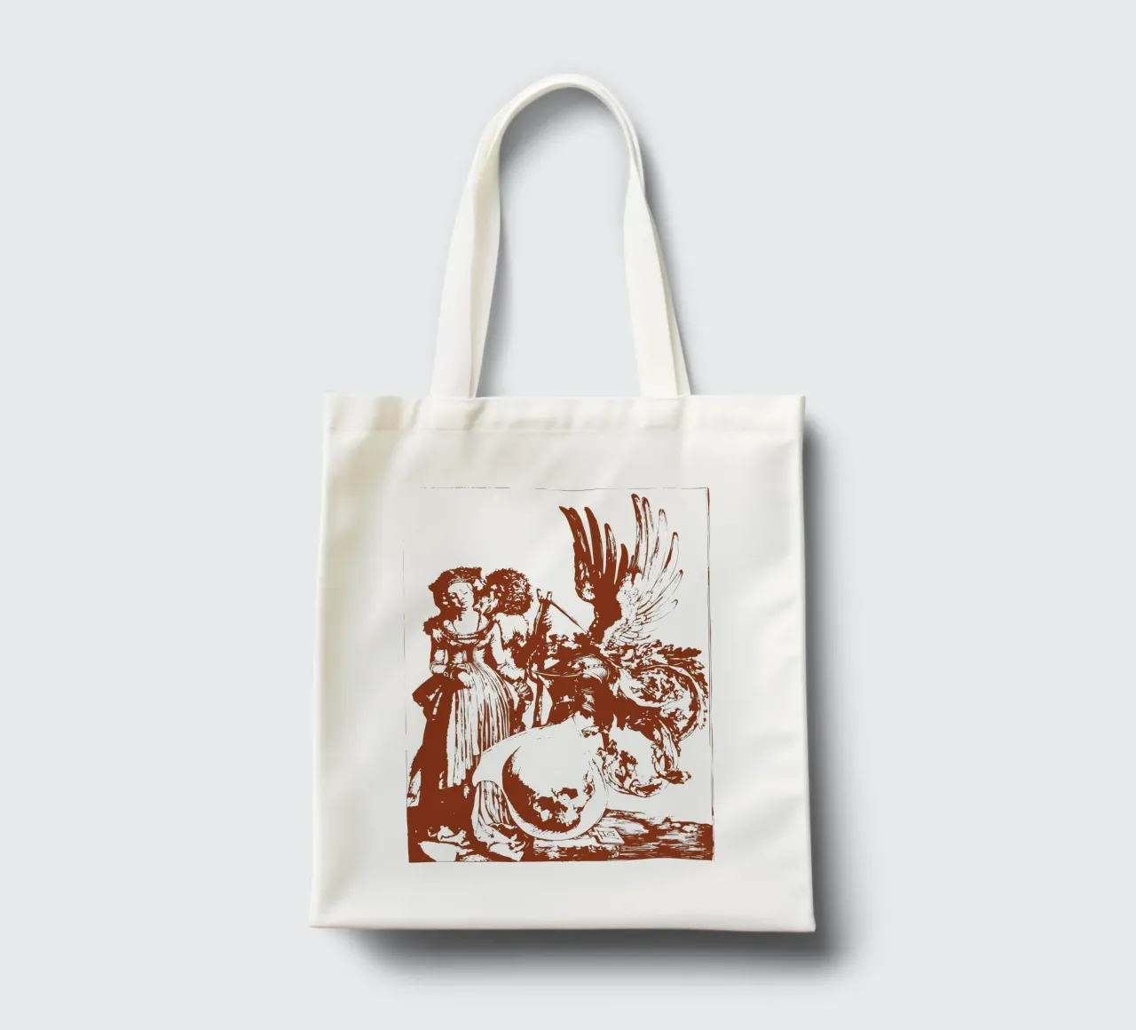 Stemma con teschio borsa in juta da Doa Project
