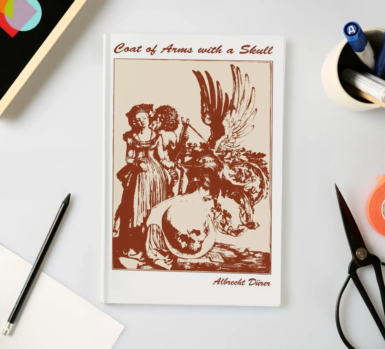 Coat of Arms with a Skull notebook by Doa Project