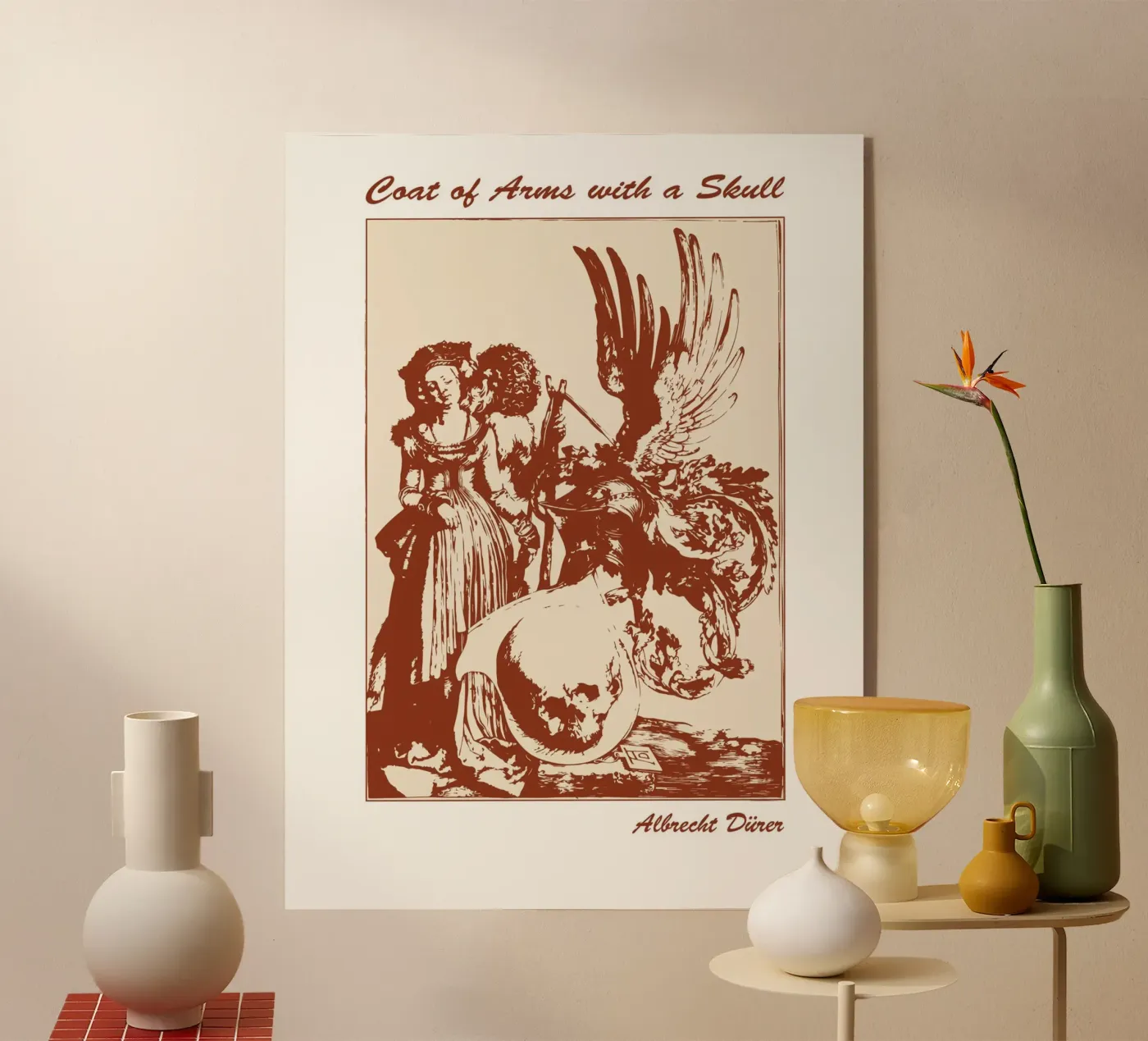 Coat of Arms with a Skull acrylic glass by Doa Project