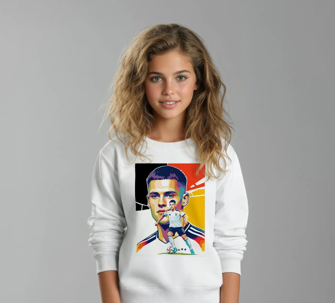Pop art colorata Florian Wirtz felpa bambino da Hantamrata