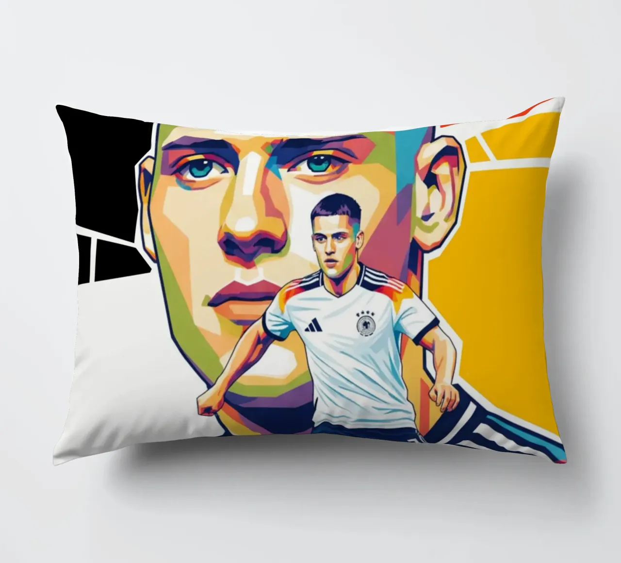 Pop art colorata Florian Wirtz cuscino da Hantamrata