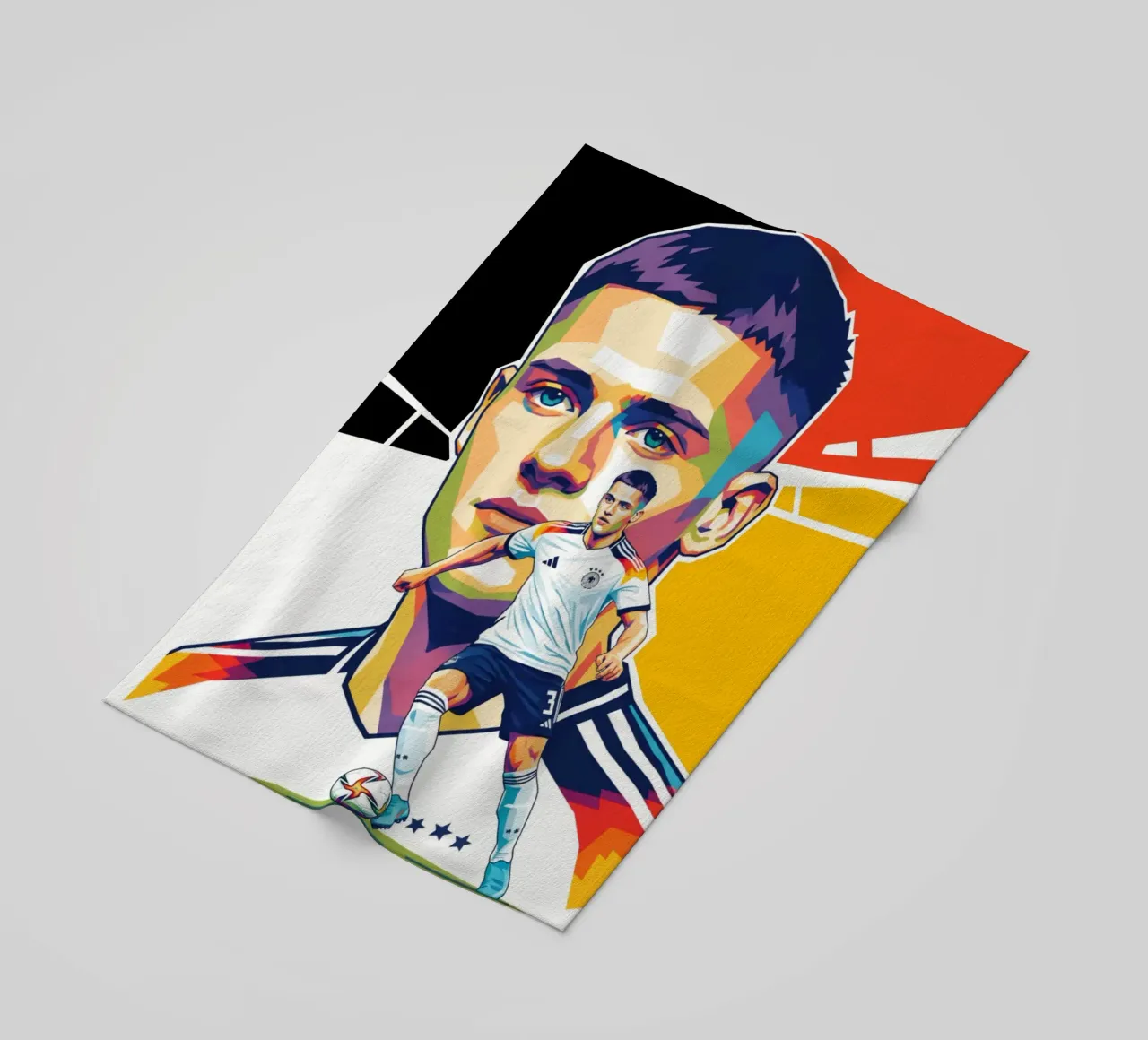 Pop art colorata Florian Wirtz telo mare da Hantamrata