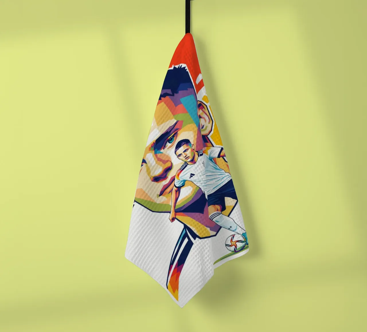 Pop art coloré Florian Wirtz torchon de Hantamrata