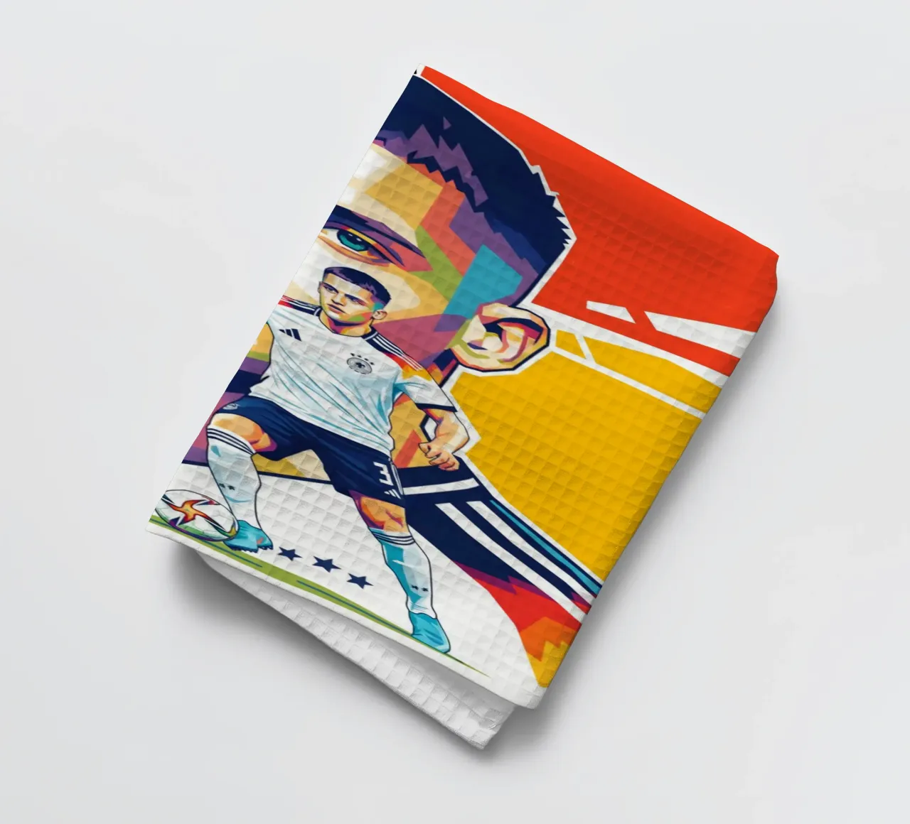 Pop art coloré Florian Wirtz torchon de Hantamrata