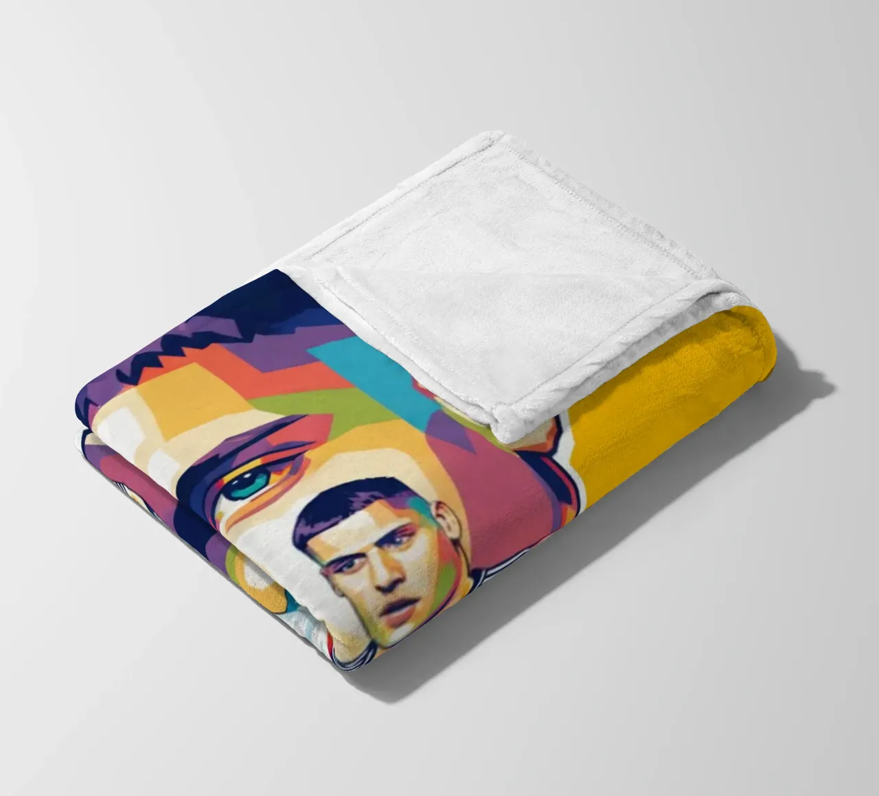 Pop art colorata Florian Wirtz coperta in pile da Hantamrata