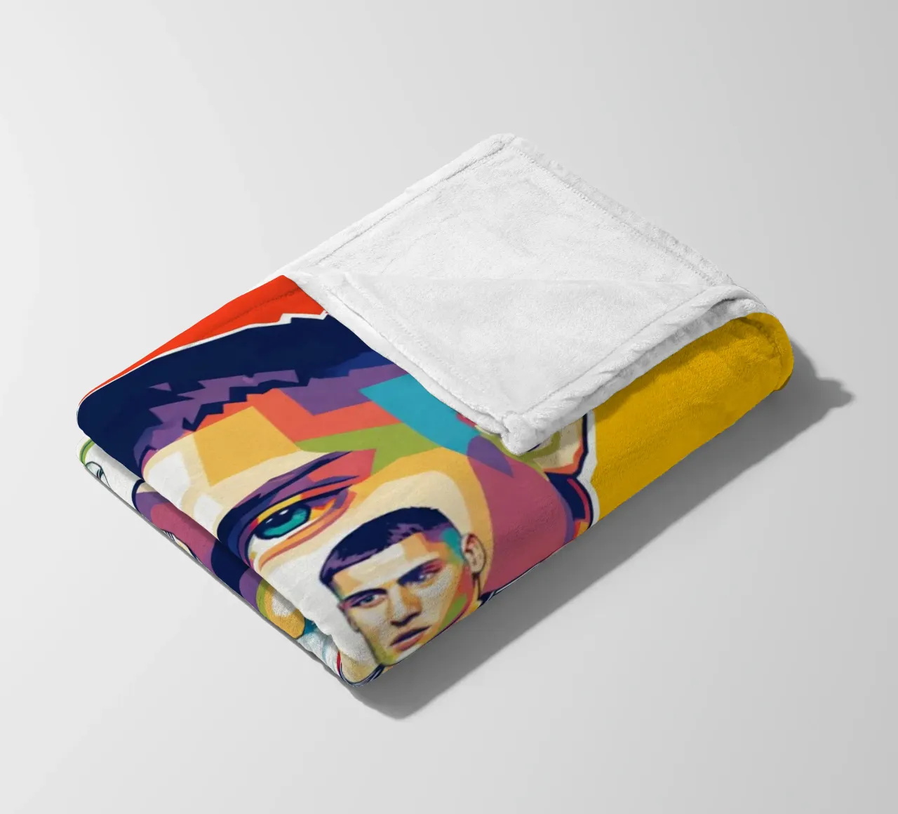 Pop art colorata Florian Wirtz coperta in pile da Hantamrata