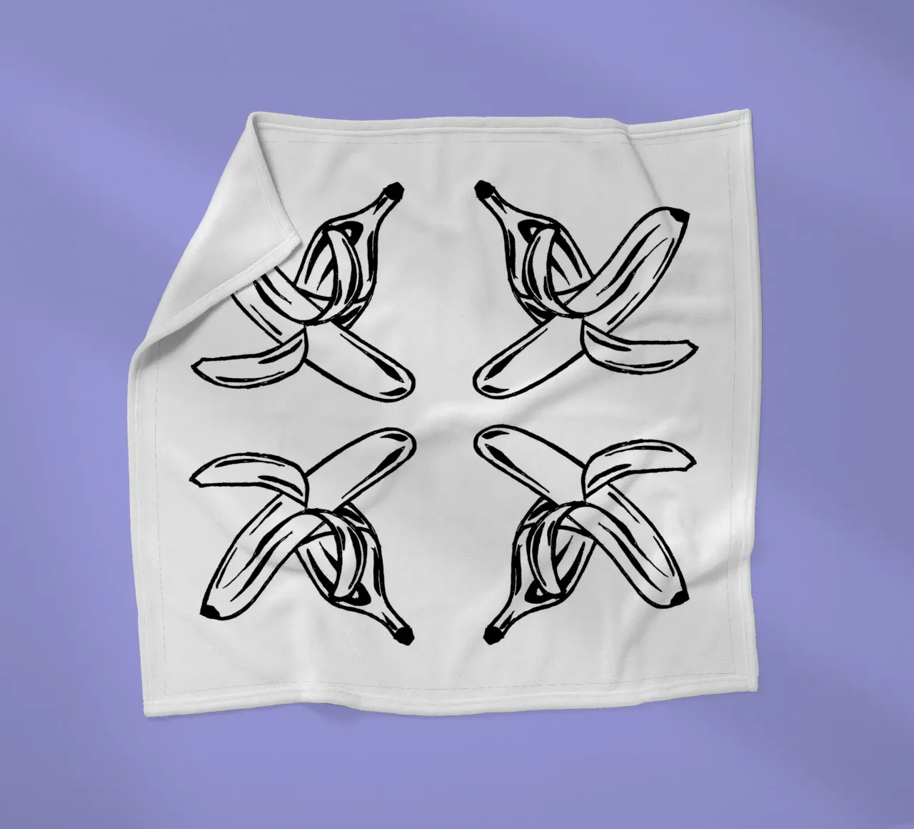 BANANA SURPLUS coperta in pile da Grey Aaren