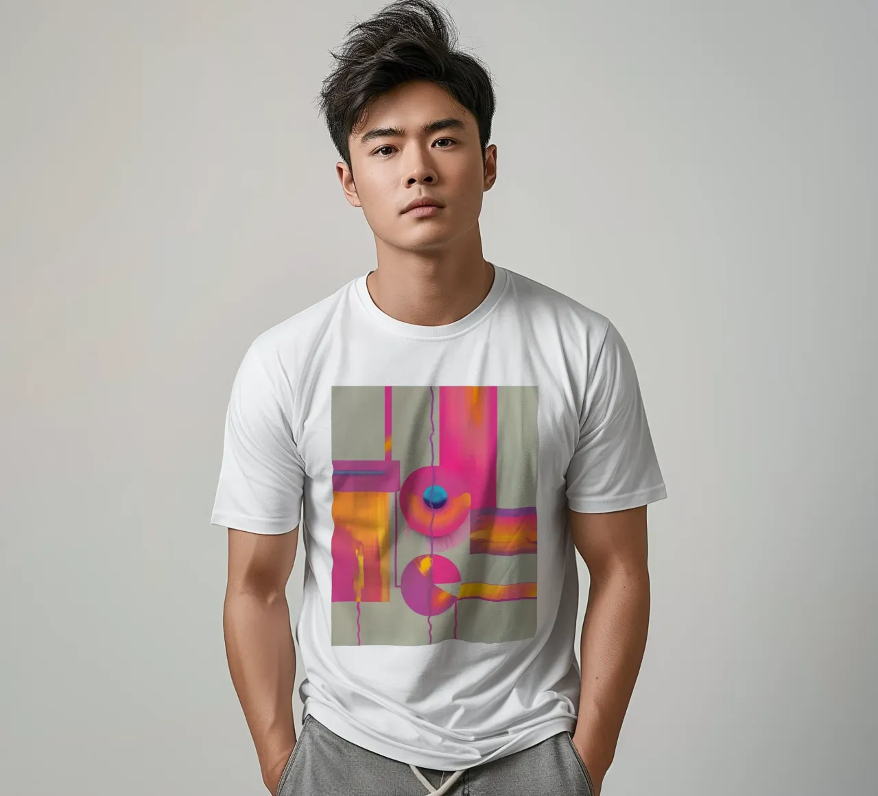 Affrontare l'orizzonte rosa t-shirt da 83oranges