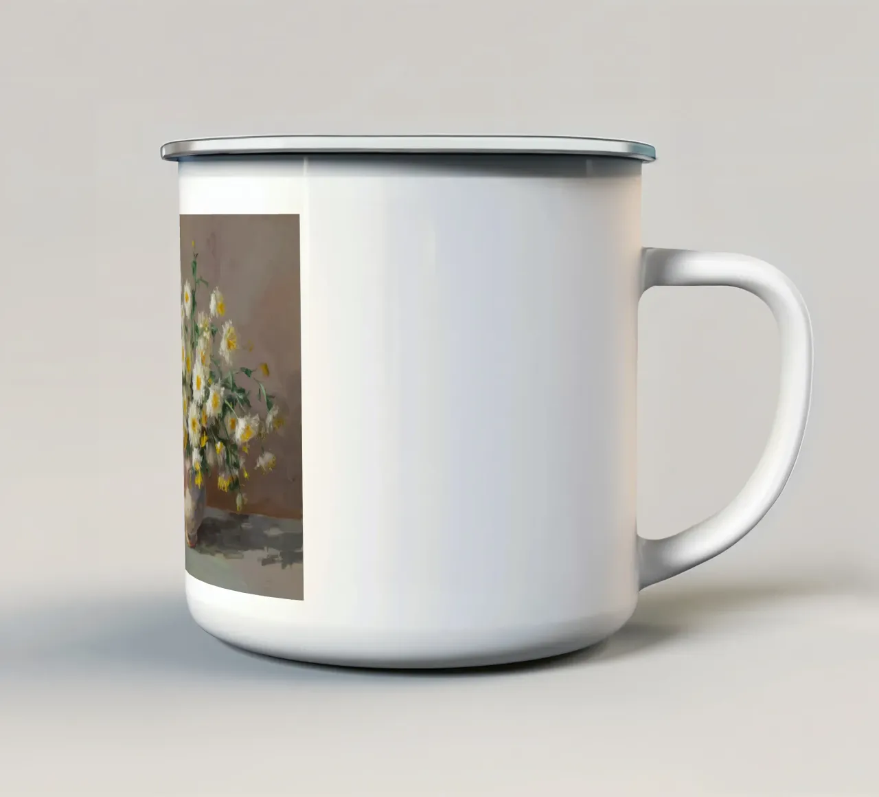 Margherita d'avorio Stillness tazza in smalto da Angkasa Mist